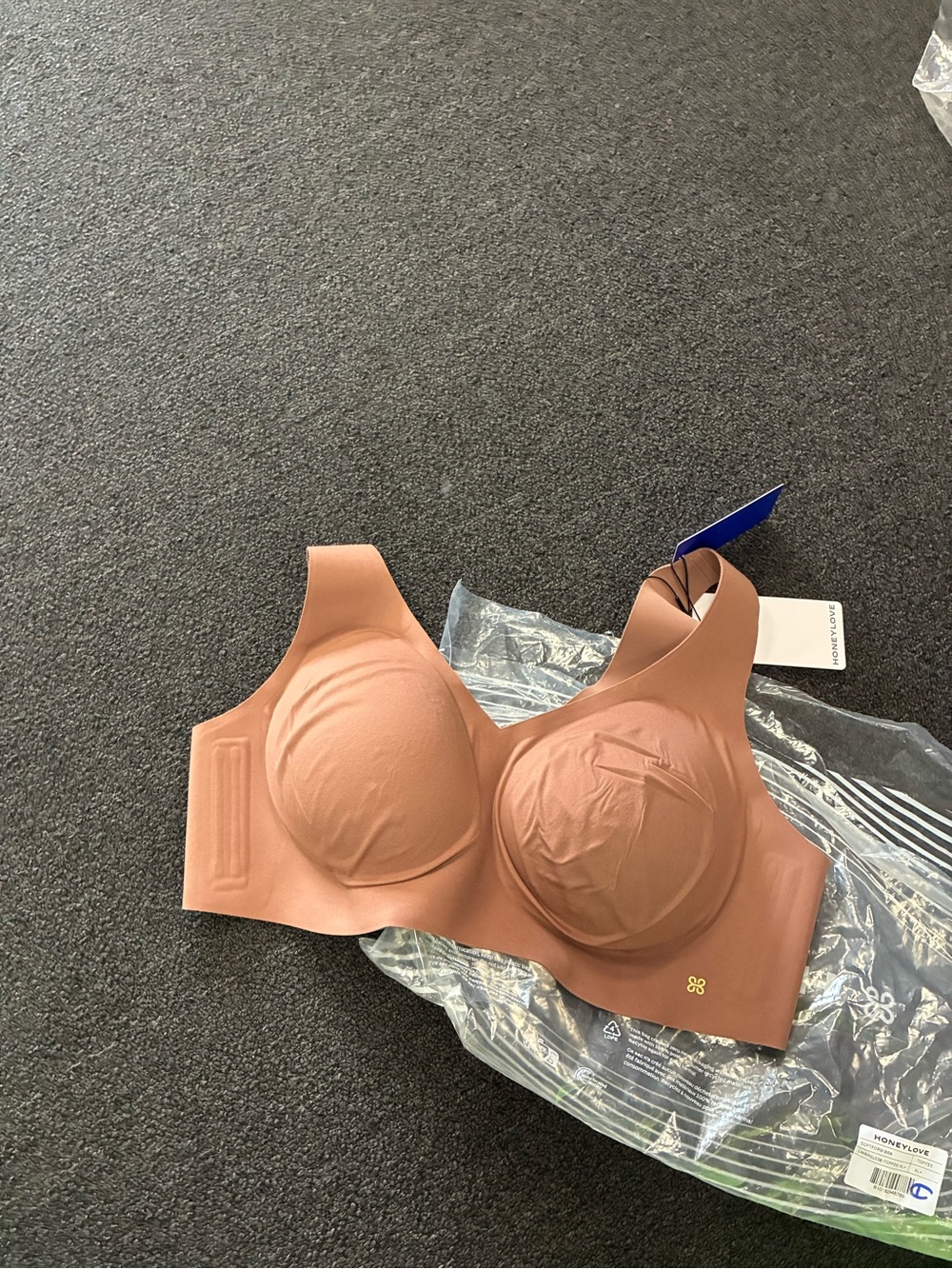Women’s Honeylove LiftWear V Neck SoftForm Bra SZ XL+ New NWT